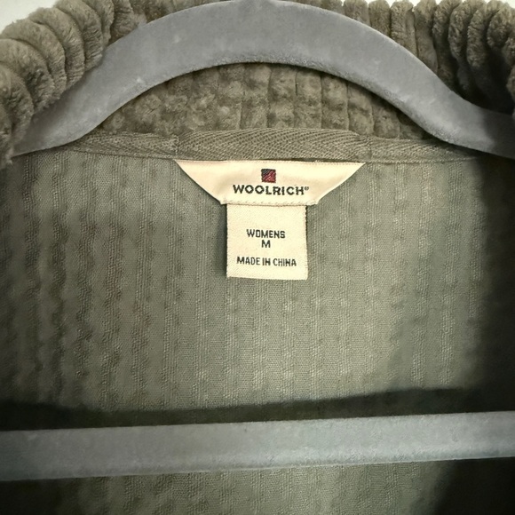 Woolrich Vintage Olive Green Women’s Corduroy Jacket - Size M - Picture 3 of 3